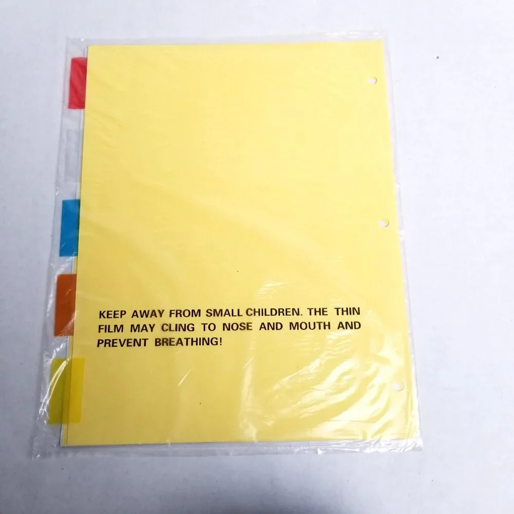 Corner Office 5 Tab Insertable Dividers 7 Pack Lot Office School Organization